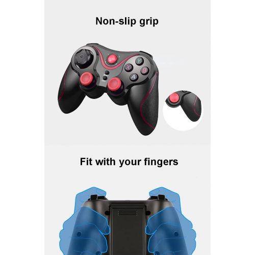  Android Gamepad Controller, Megadream Wireless Key Mapping Gamepad Joystick Perfect for PUBG & Fotnite & More, Compatible for Samsung Galaxy HTC LG Other Phone, Not for iOS