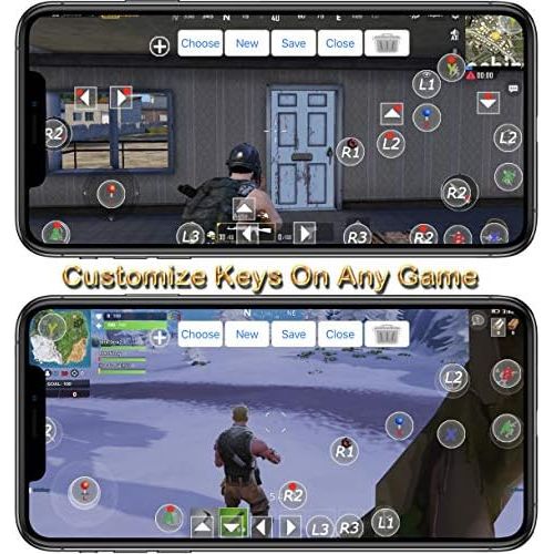  Android Gamepad Controller, Megadream Wireless Key Mapping Gamepad Joystick Perfect for PUBG & Fotnite & More, Compatible for Samsung Galaxy HTC LG Other Phone, Not for iOS