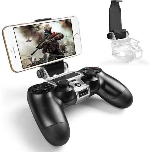  [아마존베스트]PS4 Controller Phone Holder, Megadream 180 Degree Rotation Gaming Mount Stand for Sony Playstation 4, PS4 Slim, PS4 Pro, Android S10 S10+/S20/S20+5G Note 10 9 8 LG HTC Moto LG w/OT