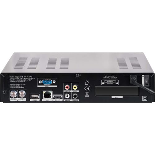  MegaSat HD 935 Twin V2 HD SAT Receiver Recording Function, Ethernet Connection, Twin Tuner Number Tuners