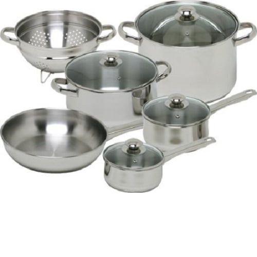  Magefesa Vesta Stainless Steel 10 Piece Cookware Set