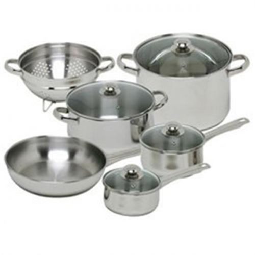  Magefesa Vesta Stainless Steel 10 Piece Cookware Set