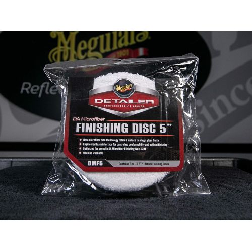  Meguiars 5 DA Microfiber Finishing Disc  Microfiber Pad to Polish & Wax  DMF5B, Pack of 12