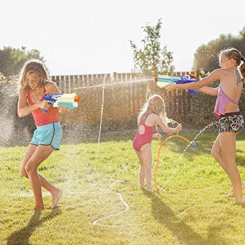 MeiGuiSha 2 Pack Super Soaker Water Gun Blaster High Capacity Water Soaker Blaster Squirt Toy Swimming Pool Beach Party Favors Sand Water Fighting Toy for Kids
