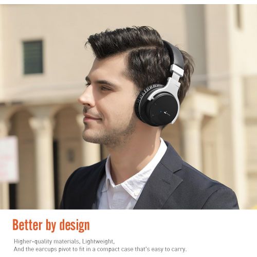  [아마존 핫딜]  [아마존핫딜]Meidong E7B Active Noise Cancelling Headphones Wireless Bluetooth Headphones with Microphone Over Ear 30H Playtime Deep Bass Hi-Fi Stereo Headset (Newer Model)