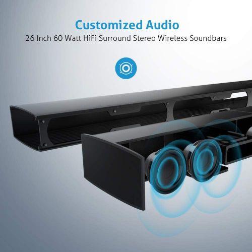  [아마존 핫딜] Meidong KY-2000 Sound Bars for TV Bluetooth Soundbar Speaker Wired & Wireless Stereo Sound Optical/RCA/Aux/BT4.1 Remote Control 43-inches 72-Watts 12 Drivers