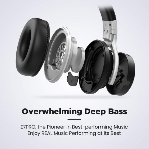  [아마존 핫딜]  [아마존핫딜]Meidong E7 PRO Noise Cancelling Headphone Bluetooth Wireless Active Noise Cancelling Kopfhoerer Bloothooth Kabellos over Ear Kopfhoerer mit Mikrofon HiFi Stereo Deep Bass 30 Std