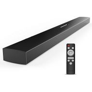 Sound Bar, Meidong Sound Bars for TV 26-inches 60-Watts 6 Speakers Bluetooth 4.2 Soundbar Wired & Wireless Stereo Sound Optical/RCA/Aux/Bluetooth 4.2 Remote Control