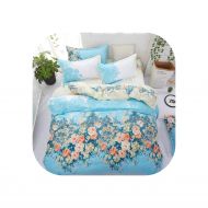 Meiguiyuan meiguiyuan American Style Bedding Set AB Side Bed Set Super King Size Bed linens Pink Duvet Cover Set Heart Home Bedding Women Bedclothes,bluebed Set,Full