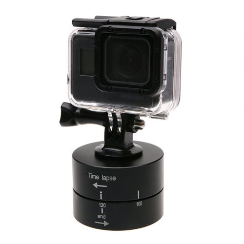  Meijunter 120min Zeitraffer Stabilisator fuer GoPro Hero 7/6/5 Black Hero SJCAM Xiaoyi Kamera, Time Lapse Schiessen 360 Grad Drehung Verzoegern Stabilisator Platfuerm