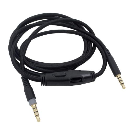  Meijunter Audio Cable with Inline Mute Volume Control Compatible with HyperX Cloud Mix/HyperX Cloud Alpha Gaming Headset