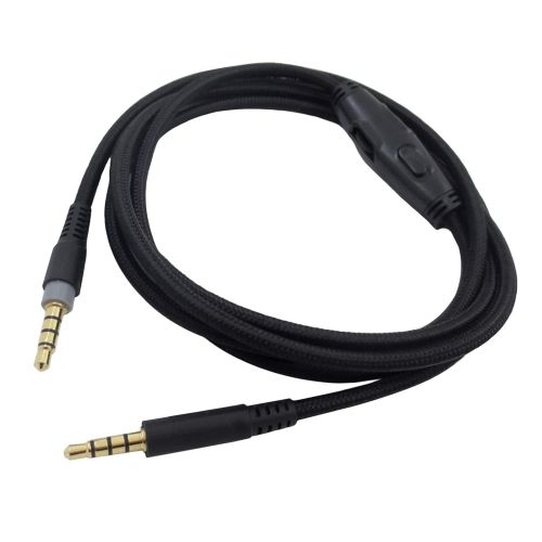  Meijunter Audio Cable with Inline Mute Volume Control Compatible with HyperX Cloud Mix/HyperX Cloud Alpha Gaming Headset