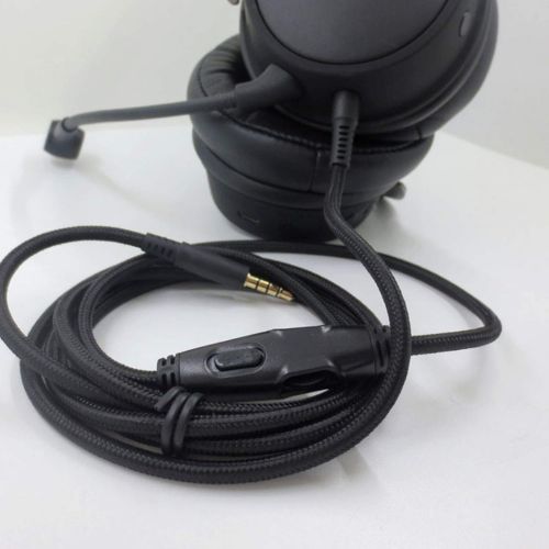  Meijunter Audio Cable with Inline Mute Volume Control Compatible with HyperX Cloud Mix/HyperX Cloud Alpha Gaming Headset