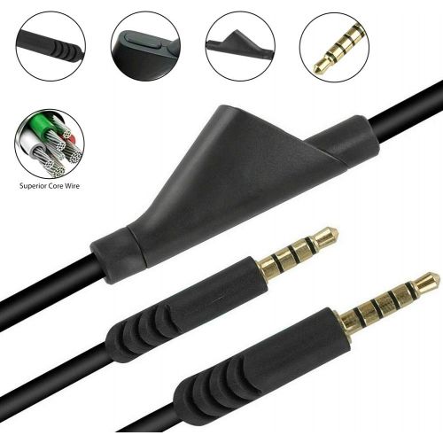  Meijunter Replacement Inline Mute Cable for Astro A10/A40/A30/A50/Logitech G233/G433 Wired Gaming Headset, 2m/6.6 ft