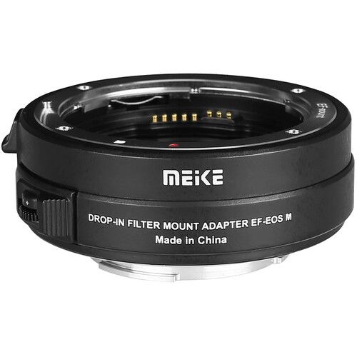  Meike Lens Adapter for EF-Mount Lens to Canon EF-M-Mount Camera with Drop-In Filters