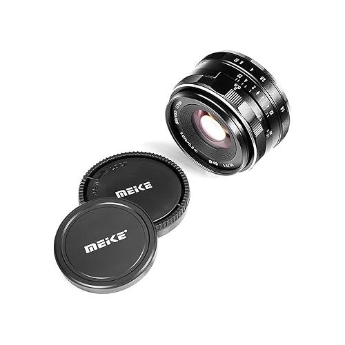  Meike 35mm F1.4 Large Aperture Manual Focus Lens APS-C Compatible with Sony E Mount Mirrorless Cameras NEX 3 NEX 3N NEX 5 NEX 5T NEX 5R NEX 6 7 A5000 A5100 A6000 A6100 A6300 A6500 A6600 A6400 A6700