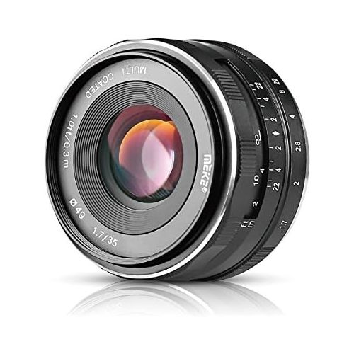  [아마존베스트]Meike MK-E-35-1.7 35mm F1.7 Large Aperture Manual Prime Fixed Lens APS-C for Sony E-Mount Digital Mirrorless Cameras A7III A9 NEX 3 3N 5 NEX 5T NEX 5R NEX 6 7 A6400 A5000 A5100 A60