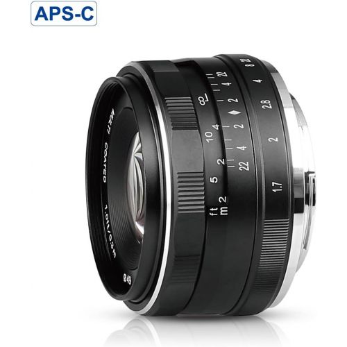  [아마존베스트]Meike MK-E-35-1.7 35mm F1.7 Large Aperture Manual Prime Fixed Lens APS-C for Sony E-Mount Digital Mirrorless Cameras A7III A9 NEX 3 3N 5 NEX 5T NEX 5R NEX 6 7 A6400 A5000 A5100 A60