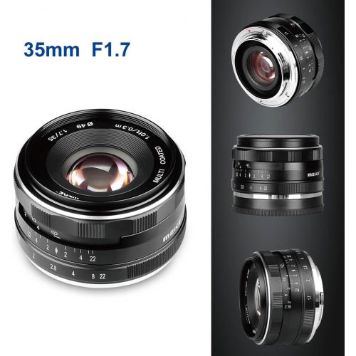  [아마존베스트]Meike MK-E-35-1.7 35mm F1.7 Large Aperture Manual Prime Fixed Lens APS-C for Sony E-Mount Digital Mirrorless Cameras A7III A9 NEX 3 3N 5 NEX 5T NEX 5R NEX 6 7 A6400 A5000 A5100 A60