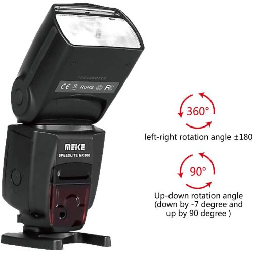  Meike MK600 High Speed Sync TTL Speedlight Camera Flash Compatible with DSLR Cameras 1300D 70D 6D 5DII 5DIII 7D 60D 550D 600D 650D 800D 4000D,etc