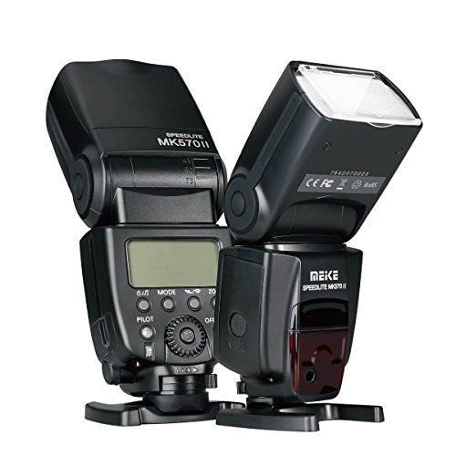  Meike MK570II 2.4G Wireless Master/Slave Manual Flash Speedlite Compatible with Pentax Panasonic Olympus Fujifilm DSLR Mirrorless Cameras