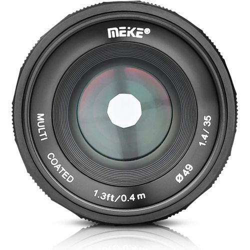  MEIKE 35mm F/1.4 Manual Focus Large Aperture Lens Compatible with Fujifilm Mirrorless Camera Such as X-T1 X-T2 X-T3