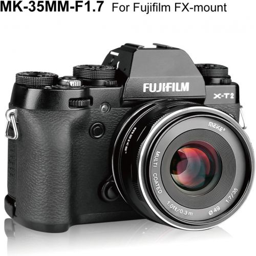  Meike 35mm f1.7 Large Aperture Manual Focus APSC Lens for Fujifilm X Mount Mirrorless Camera X-T3 X-H1 X-Pro2 X-E3 X-T1 X-T2 X-T4 X-T10 X-T20 X-T200 X-A2 X-E2 X-E1 X30 X70 X-M1 X-A