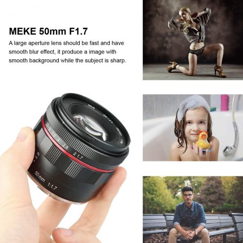  Meike 50mm f1.7 Wide-Angle Lens Manual Focus Lens for Olympus Panasonic Micro 4/3 Mount Mirrorless Cameras…