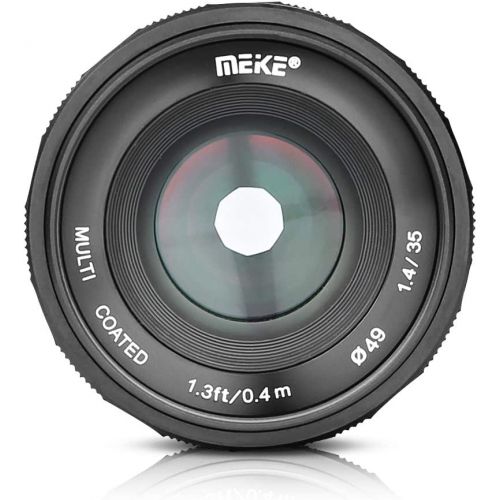  Meike MK-35mm F/1.4 Manual Focus Large Aperture Lens Compatible with Nikon Mirrorless Camera