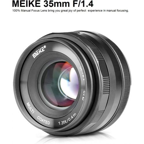  Meike MK-35mm F/1.4 Manual Focus Large Aperture Lens Compatible with Nikon Mirrorless Camera