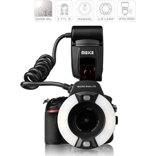  Meike iTTL TTL LED Macro Ring Flash Light for Nikon d3400 d5600 d5300 d3300 d3200 d3100 d5500 d5200 d5100 d7100 d750 d850 d7200 d500 d810 d7500 d5600 d5500 d7000 d3300 DSLR Camera