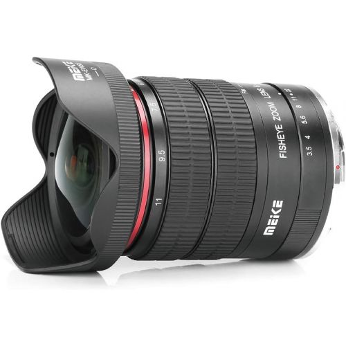  MEIKE 6-11mm F/3.5 Fish Eye Zoom Lens APS-C Frame Compatible with Nikon Camera Such as D600 D750 D850 D3100 D7000 D7100