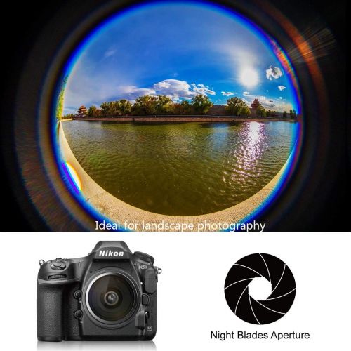  MEIKE 6-11mm F/3.5 Fish Eye Zoom Lens APS-C Frame Compatible with Nikon Camera Such as D600 D750 D850 D3100 D7000 D7100