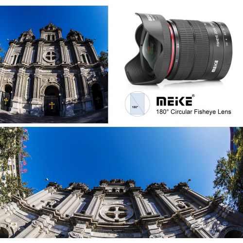  MEIKE 6-11mm F/3.5 Fish Eye Zoom Lens APS-C Frame Compatible with Nikon Camera Such as D600 D750 D850 D3100 D7000 D7100