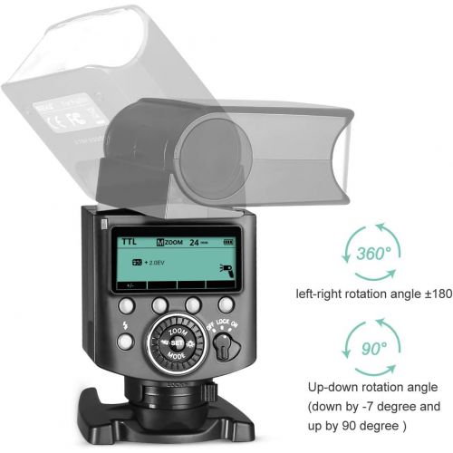  Meike MK420S TTL Li-ion Battery Camera Flash Speedlite with LCD Display for Sony Mi Hot Shoe Mount Cameras such as A6000 A6100 A6300 A6400 A6500 A6600 A7III A9 A7RIII A7RIV A7SII A