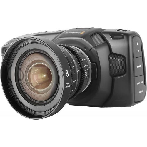  Meike 8mm T2.9 Mini Fixed Prime Manual Focus Wide-Angle Cinema Lens for M43 Micro Four Thirds MFT Mount Cameras BMPCC 4K Z CAM E1 E2 Black