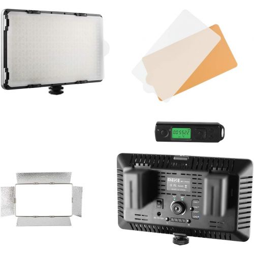  Meike MK-Y700AR 700 LED Dimmable Ultra High Power Panel Digital Camera/Camcorder Video LED Light with 1 Remote Control 2 Color Filter for YouTube Studio Photography, Video Shooting