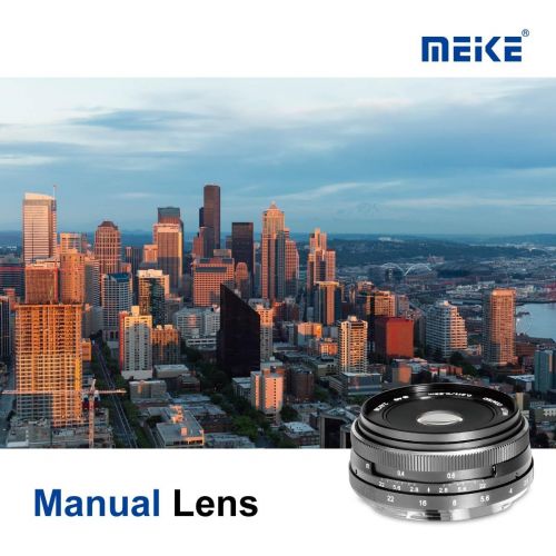  Meike 28mm f2.8 Fixed Manual Focus Lens for Panasonic Lumix Olympus M43 Mirrorless Cameras E-M1 E-PL GH4 GH5 GH6 GX8 GF3 GF2 GF1 GX1X GM1 G6 G7 GX7 GM5 with Voking Lens Cleaning Cl