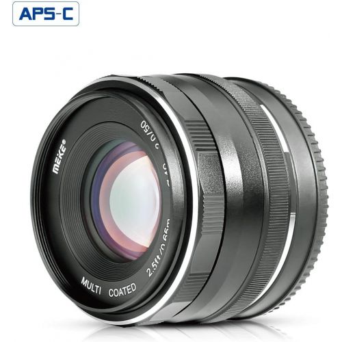  Meike 50mm f2.0 Large Aperture Manual Focus MFT M4/3 Lens APS-C for Olympus Panasonic Lumix Micro 4/3 System Mirrorless Cameras GH4 GH5 GH6 OM-1