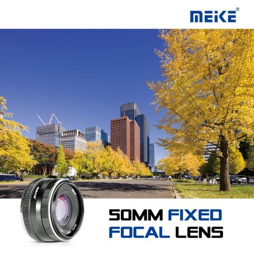  Meike 50mm f2.0 Large Aperture Manual Focus MFT M4/3 Lens APS-C for Olympus Panasonic Lumix Micro 4/3 System Mirrorless Cameras GH4 GH5 GH6 OM-1