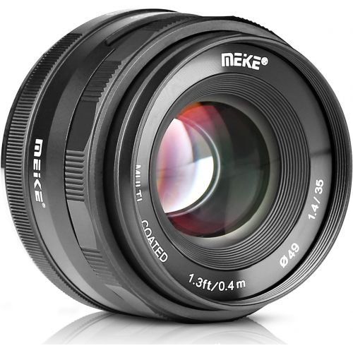  Meike 35mm F1.4 Large Aperture Fixed Manual Focus APS-C Camera Lens for Olympus EM1 EM5 EM10 EP5 EPL3 EPL5 EPL6 EPL7 Pen-F Panasonic Lumix GM1 GM2 GX1 GX2 GX7 GX8 GF5 GF6 GF7 GH3 G