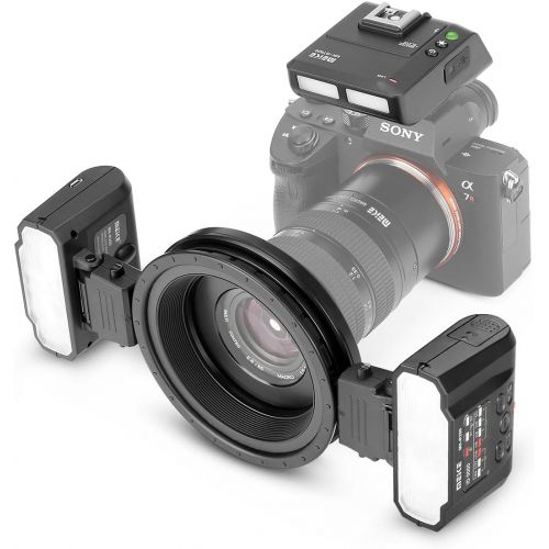  Meike MK-MT24S Macro Twin Lite Flash for Sony A9 A7III A7RIII and other MI Hot Shoe Mount Mirrorless Cameras