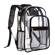 Meilleur Transparent Clear Multi-pocket Backpack - School, Concerts, Beach, Outdoors