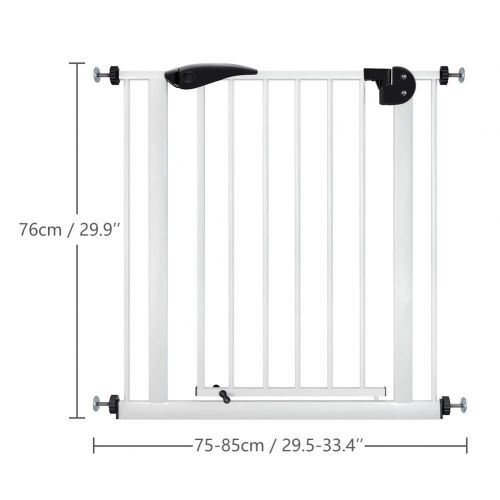  [아마존핫딜][아마존 핫딜] Meinkind Baby Safety Gate Pet Dog Gate, 90° Auto Close Doorway Fence Safety Wall Bumpers Home Protector Guard for Baby, Ideal for Stairs, Doorways & Hallways, Pressure Mount