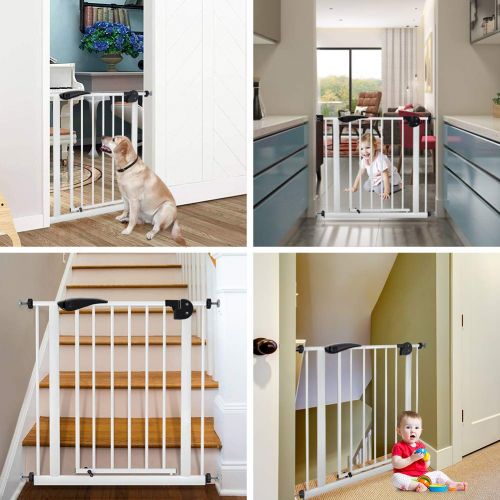  [아마존핫딜][아마존 핫딜] Meinkind Baby Safety Gate Pet Dog Gate, 90° Auto Close Doorway Fence Safety Wall Bumpers Home Protector Guard for Baby, Ideal for Stairs, Doorways & Hallways, Pressure Mount