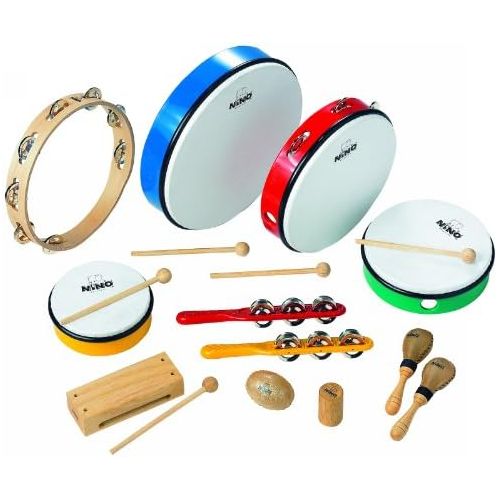  Nino Percussion NINOSET012 Classroom Rhythm Set, 12 Pieces