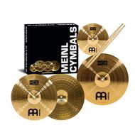 Meinl Cymbal Set Box Pack with 13 Hihats, 14 Crash, Plus Free 10 Splash, Sticks, Lessons  HCS Traditional Brass  Made in Germany, 2-Year Warranty (HCS1314-10S)