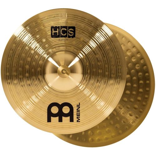  Meinl Cymbal Set Box Pack with 13 Hihats, 14 Crash, Plus Free 10 Splash, Sticks, Lessons  HCS Traditional Brass  Made in Germany, 2-Year Warranty (HCS1314-10S)