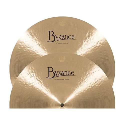  Meinl Cymbals B16MH Byzance 16-Inch Traditional Medium Hi-Hat Cymbal Pair (VIDEO)