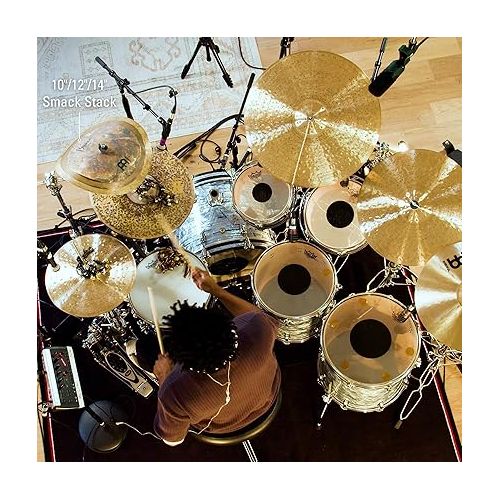  Meinl Cymbals Byzance Vintage 3-Piece Smack Stack Cymbal Pack 10